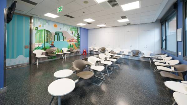 Sala de espera de pediatría - Hospital Quirónsalud Bizkaia