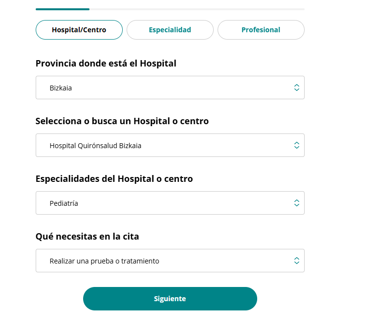 Pedir cita