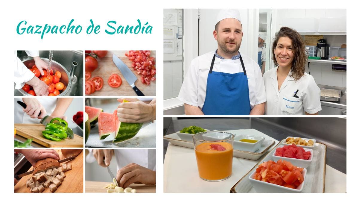Receta saludable gazpacho sandia verano