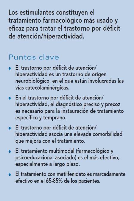 Tratamiento con estimulantes en el trastorno por déficit de atención/hiperactividad