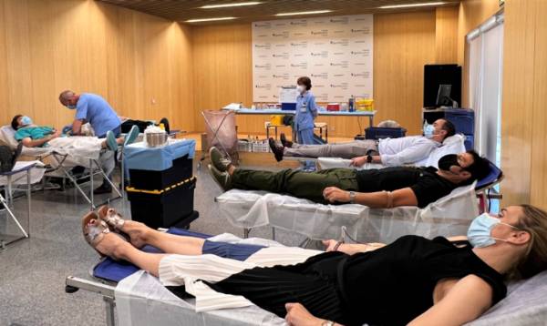 Jornada de donación de sangre en el Hospital Quirónsalud Córdoba.