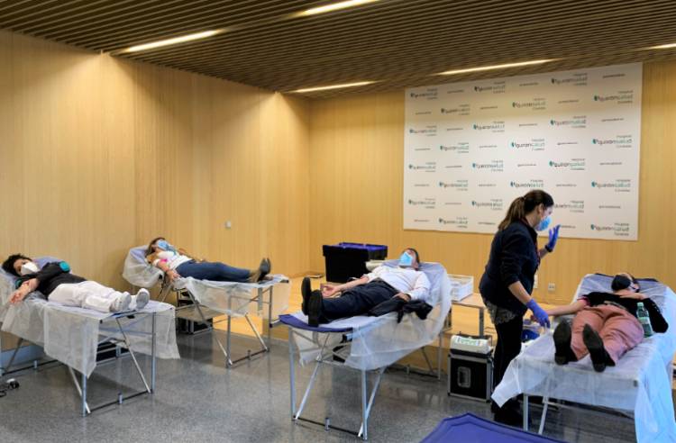 Jornada de donación de sangre en el Hospital Quirónsalud Córdoba.