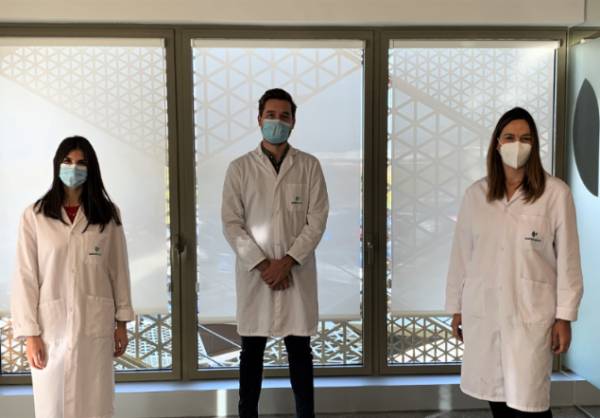 De izquierda a derecha, Marta Hernández, Rafael Sastre y Ana Belén Pistón