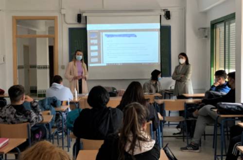 Taller de salud mental en el IES Séneca.