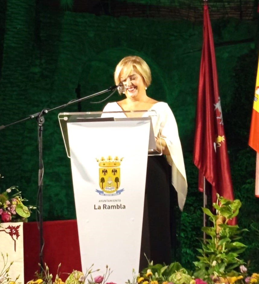 Nota Isabel Quero pregón Feria de la Rambla agosto 2024