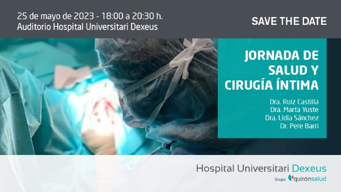 Save the Date SALUD Y CIRUGIA INTIMA DEXEUS