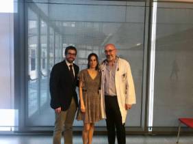 De izda. a dcha, el Dr. Enrique Soto, la Dra. Regina Girones y el Dr. Javier Martínez