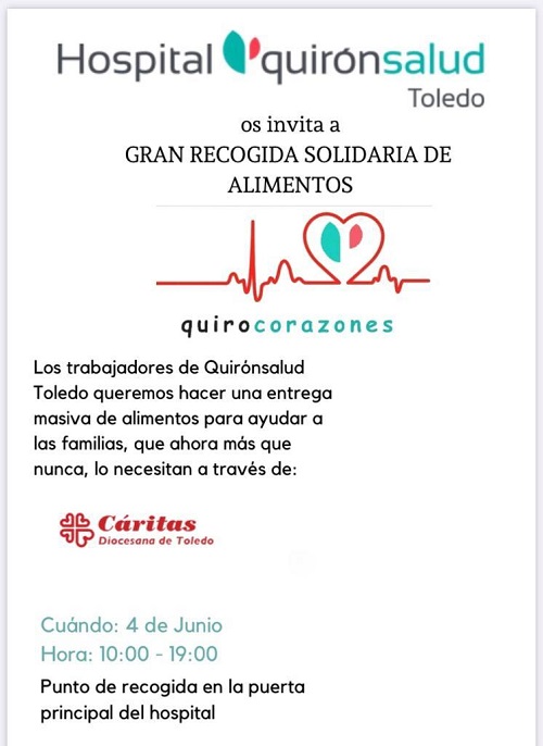 Cartel Recogida solidaria alimentos 4 junio