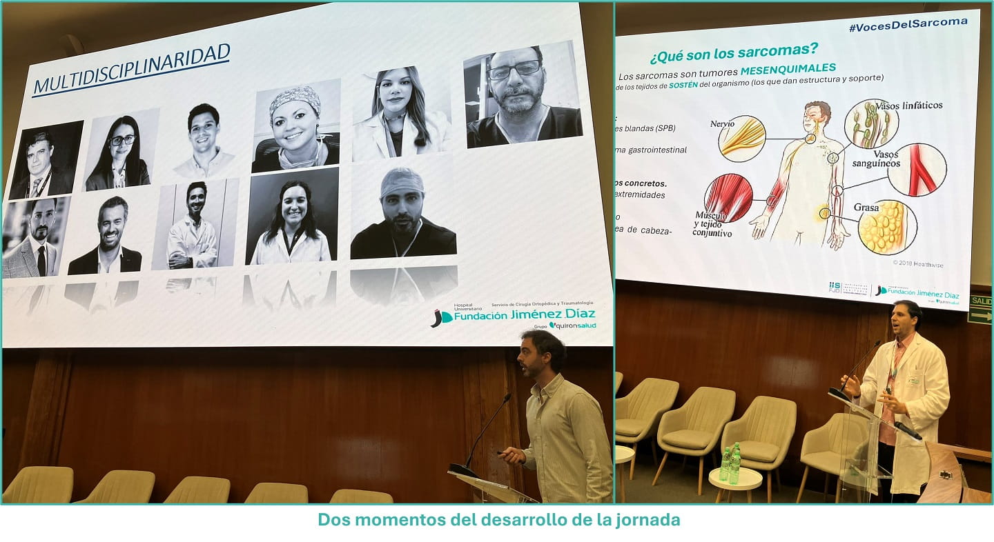 Dos momentos del desarrollo de la jornada