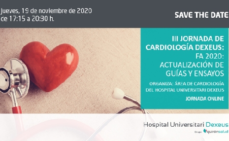 Save the date JORNADA DE CARDIOLOGIA DEXEUS BCN miniatura