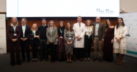 Equipo directivo de la FJD al inicio de la celebración de su 91 aniversario