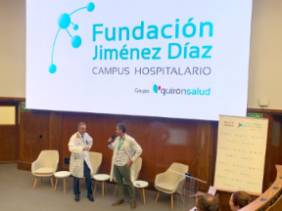 Dr. Jesús Porta-Etessam junto al Dr. Jaime Rodríguez Vico