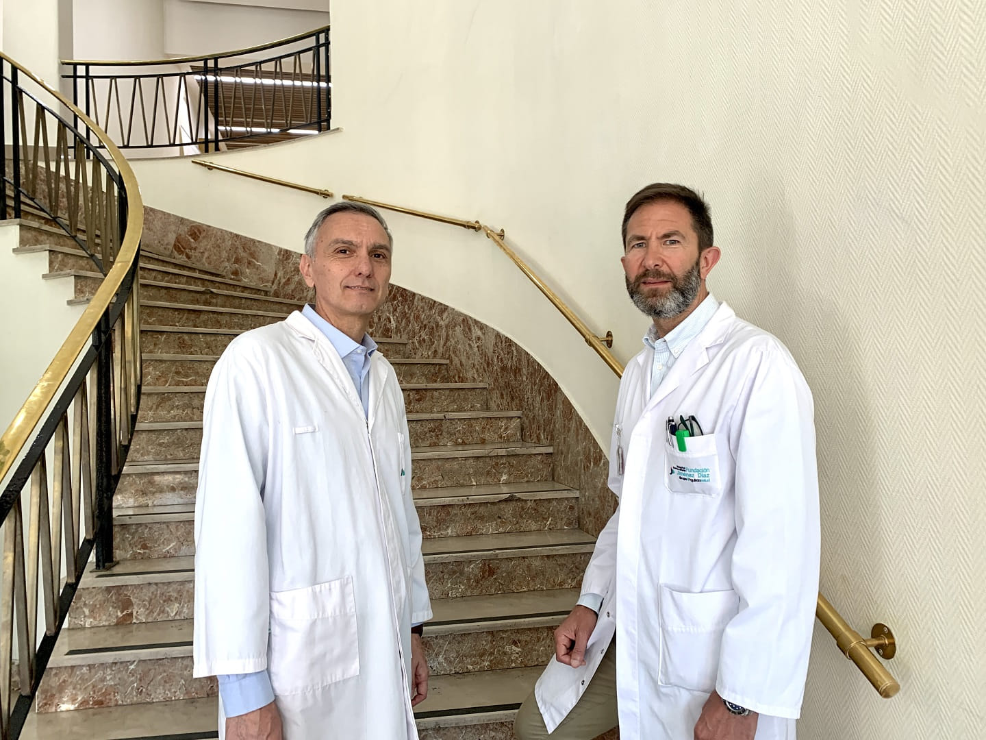 Los doctores Claudio Rodríguez y Flavio Requejo