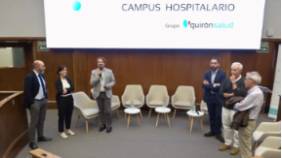 El Dr. Arcos, junto a la Dra. Prieto, presentando el I Ciclo de Enfermedades Infecciosas y Tropicales a través del Cine