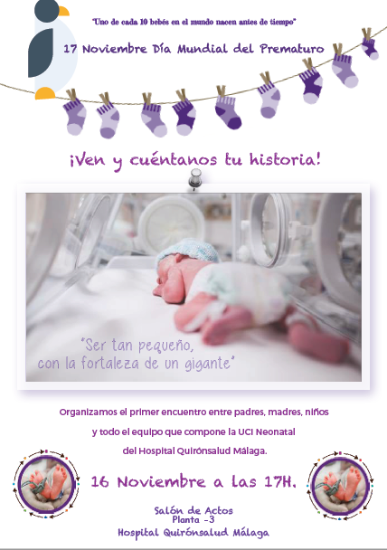 Cartel Día Mundial del Prematuro