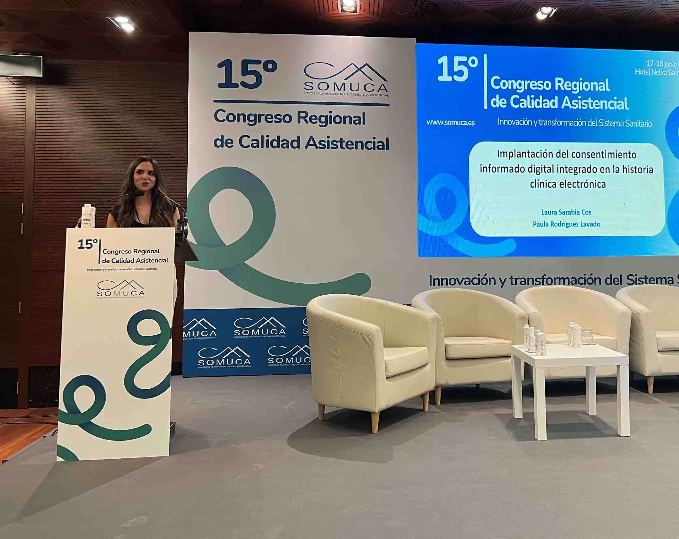 Paula Rodriguez en el Congreso Regional Asistencial