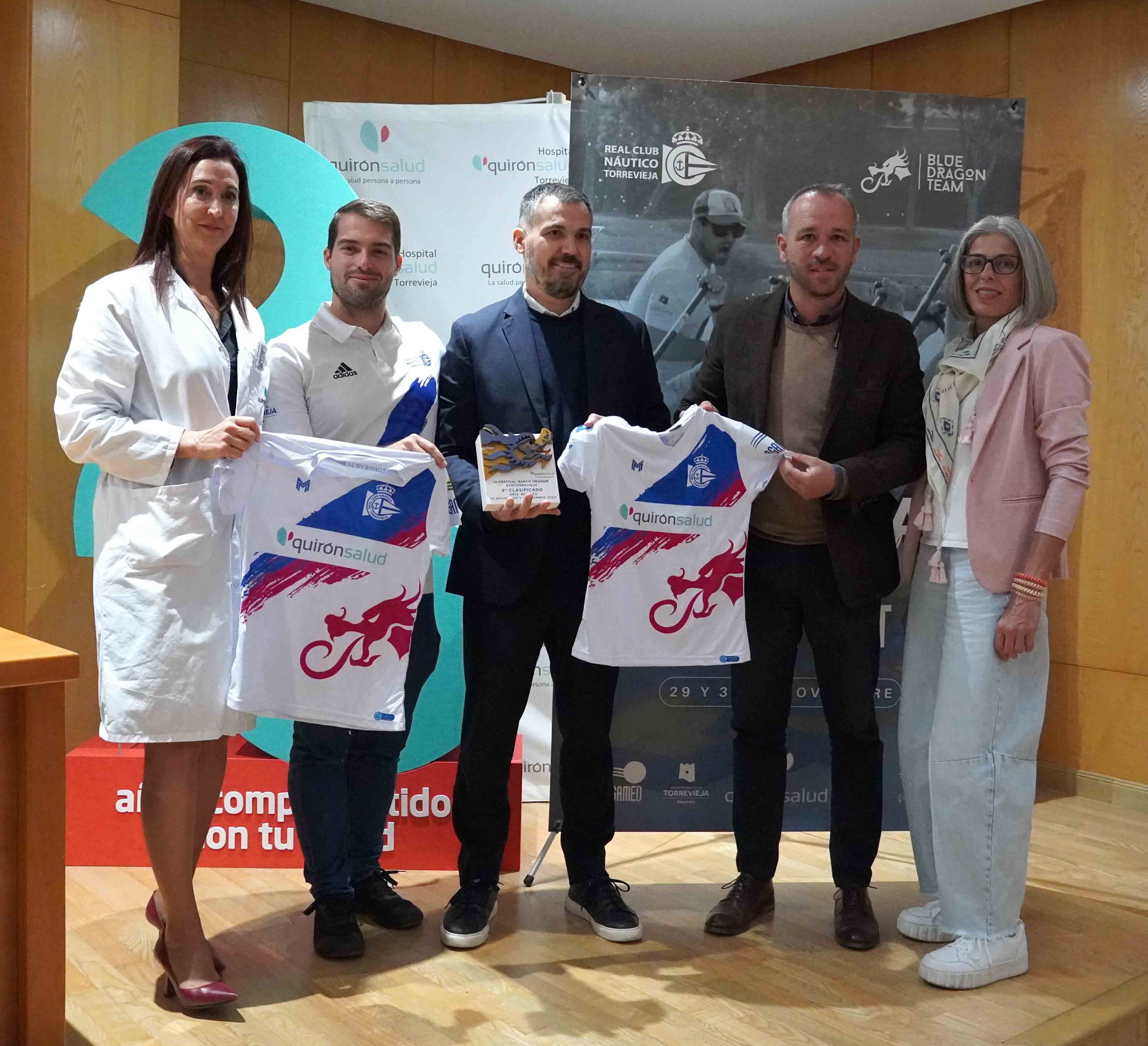 Presentación del IV Festival Internacional Dragon Boat en el Hospital Quirónsalud Torrevieja