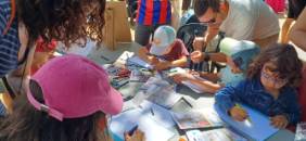 Concurso infantil de dibujo en la fiesta de TOT Sant Cugat
