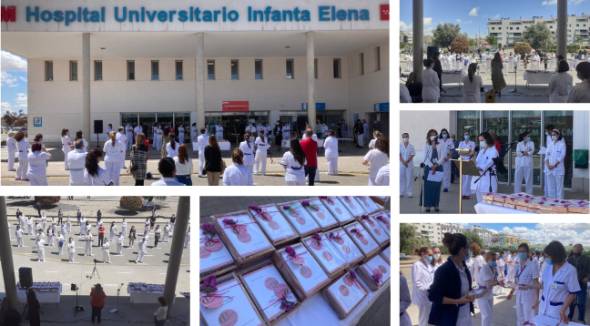 2021 05 14 Varios momentos del acto conmemorativo por el Día Internacional de la Enfermería en el HUIE