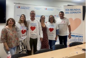 Organizadores de la Jornada por el Día Mundial del Corazón en HUIE