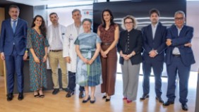 De izda a dcha, Miguel de Foronda, Jimena Lapuerta, Ramón Polo, Dr. José Zapatero, Dra. Pilar Samper, Marta del Olmo, Almudena Quintana, Dr. Jorge Short y Ángel Blanco