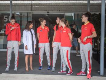 180918 Visita Quirónsalud Tenerife de la selección española de baloncesto femenino (56)