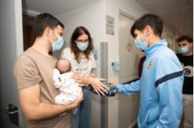 CE Sabadell en el Hospital Universitari General de Catalunya