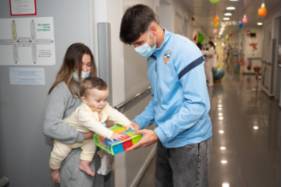 CE Sabadell en el Hospital Universitari General de Catalunya