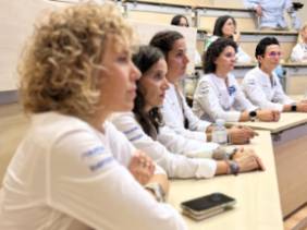 Las participantes en el reto, durante la sesión formativa