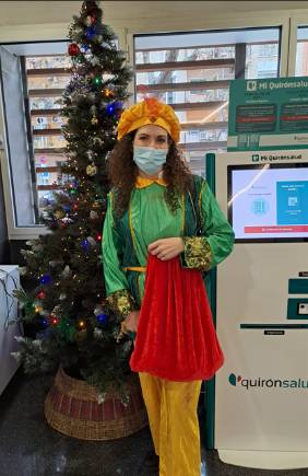 Paje Real en la unidad de Pediatría