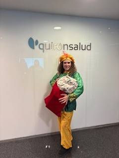 Paje Real en la unidad de Pediatría