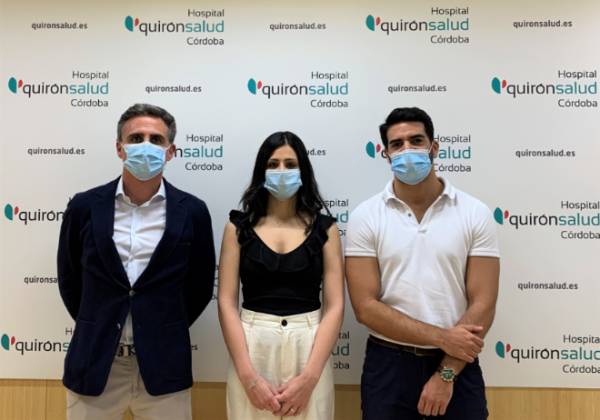 De izquierda a derecha, los doctores González de Caldas, Roldán y Garrido.