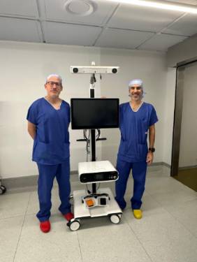 Primeras cirugías de prótesis de rodilla asistidas por el robot CORI