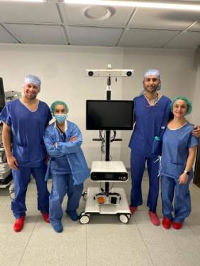 Primeras cirugías de prótesis de rodilla asistidas por el robot CORI