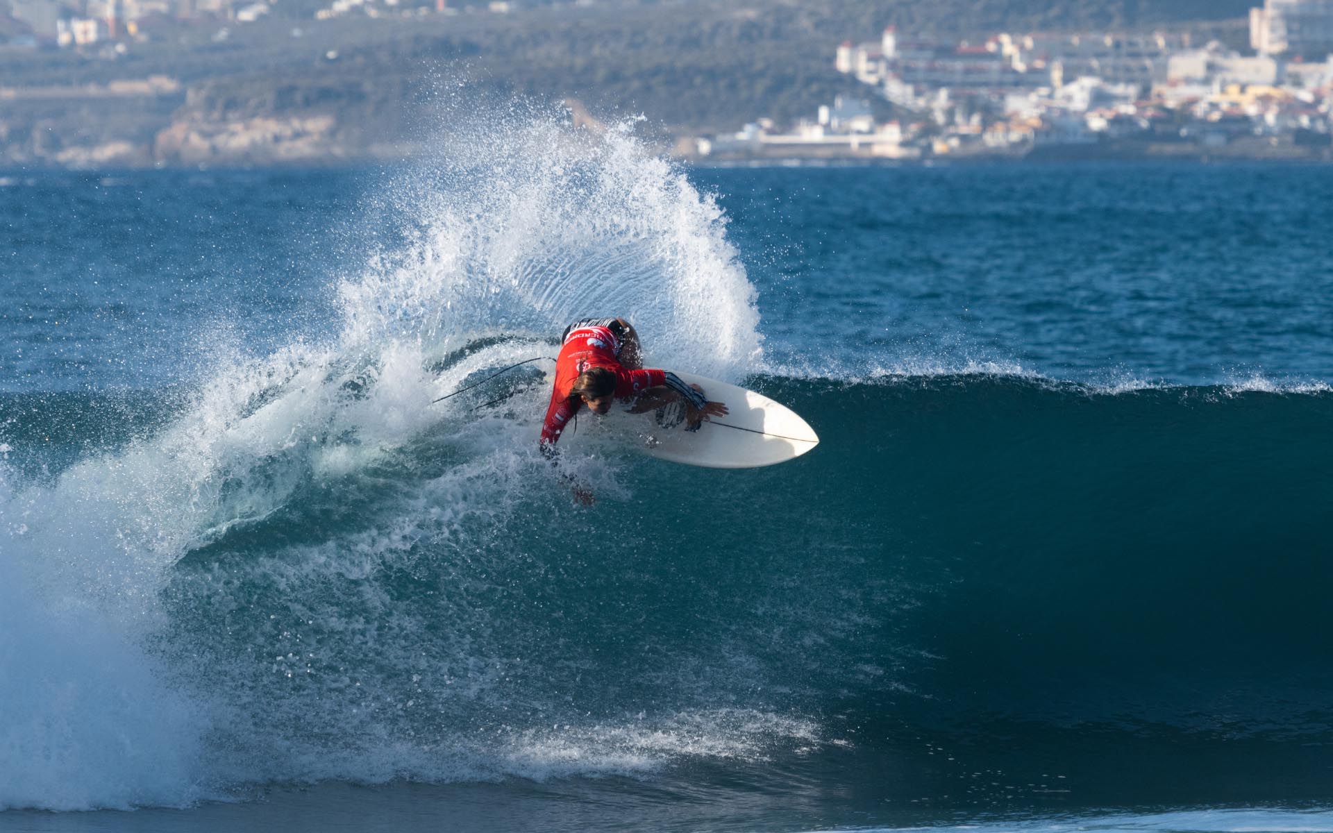 Una partipante del Sping Surfest Las Americas