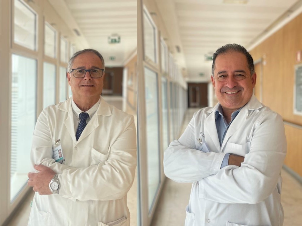 Los doctores Rafael Espino y Andrés Osuna