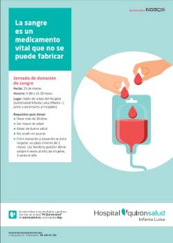 Cartel donación de sangre