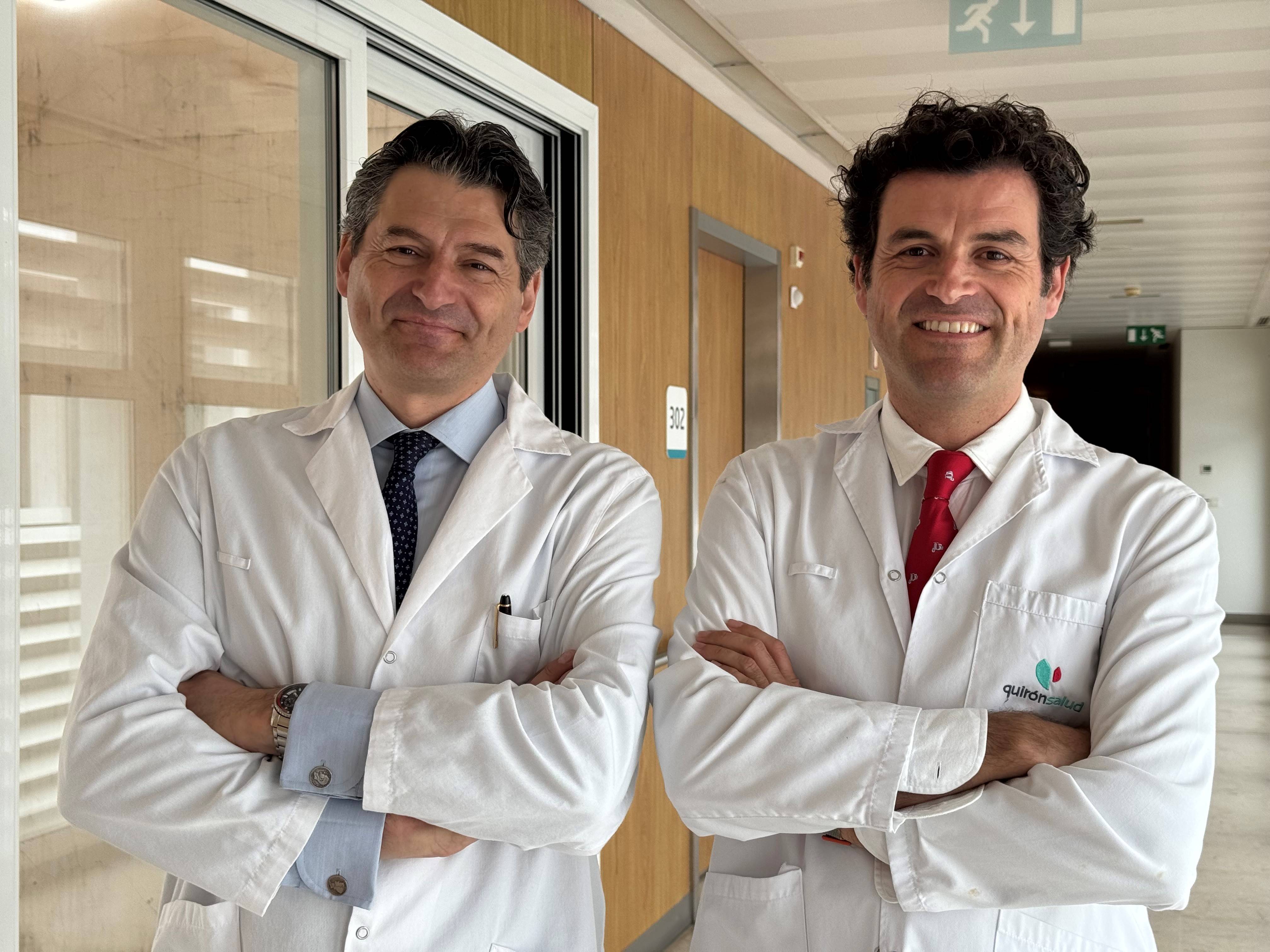Los doctores Mariano García de la Borbolla y Rafael García de la Borbolla baja