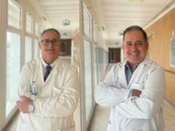 Los doctores Rafael Espino y Andrés Osuna