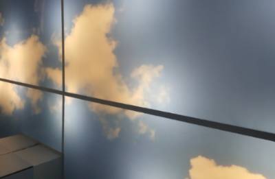 Detalle techo iluminado