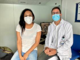 2022 01 27 Dayana y el Dr. Claudio Rodríguez