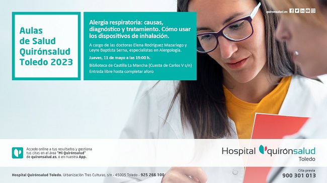 Aula Salud Quironsalud Toledo Alergologia