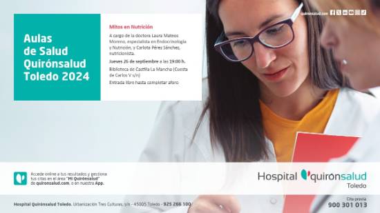 Aula Salud Quirónsalud Toledo Mitos en nutricion sep 2024