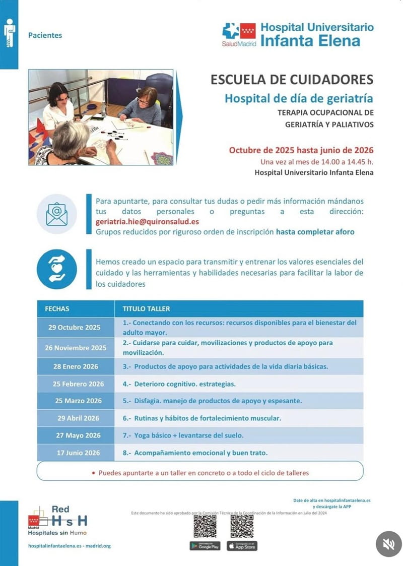 Escuela de Cuidadores del Hospital de Día Geriátrico