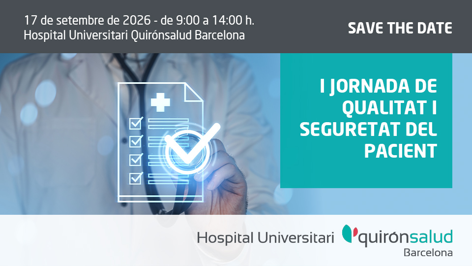 Save the date Jornada Qualitat i Seguretat 2026