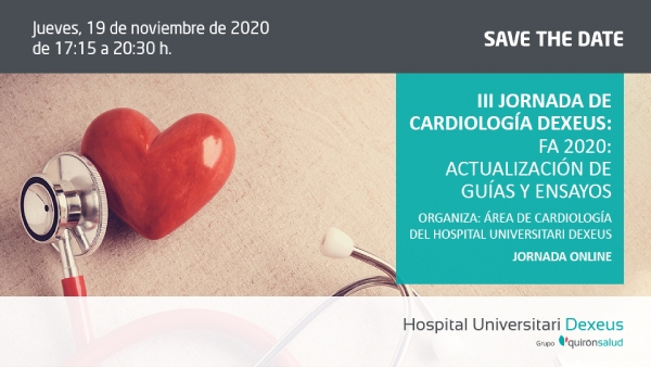 Save the date JORNADA DE CARDIOLOGIA DEXEUS BCN