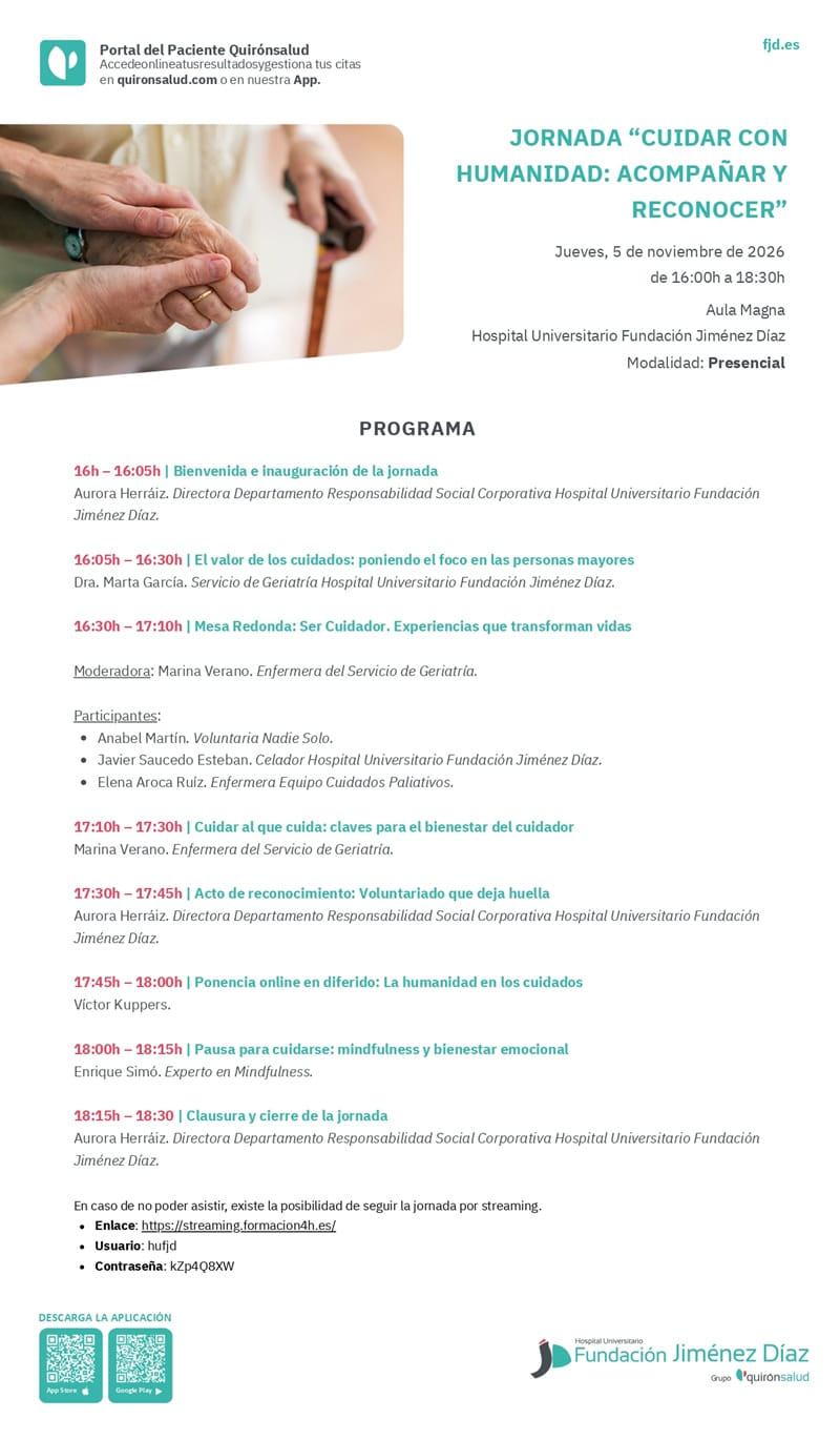 Jornada Cuidar con humanidad. Acompañar y reconocer