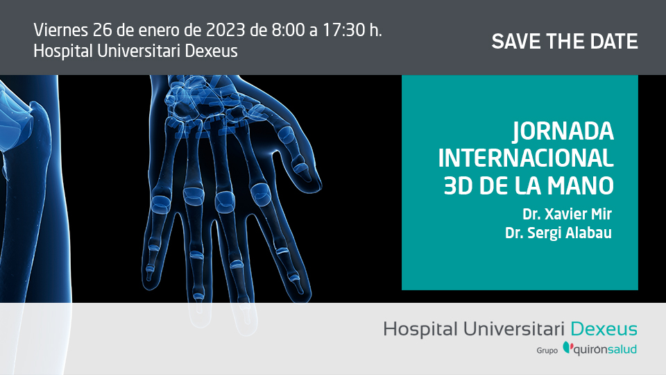 Save the Date CIRUGIA 3D DE LA MANO DEXEUS