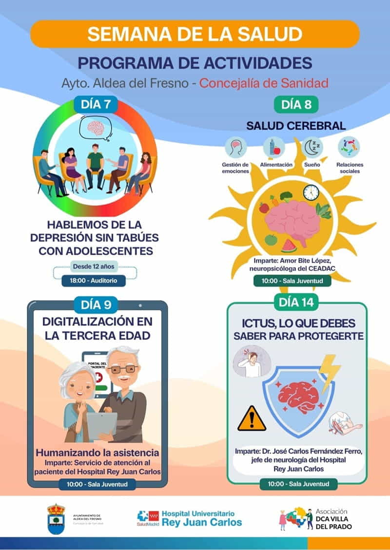Participación en Semana de la Salud de Aldea del Fresno. Taller "Humanizando la asistencia"