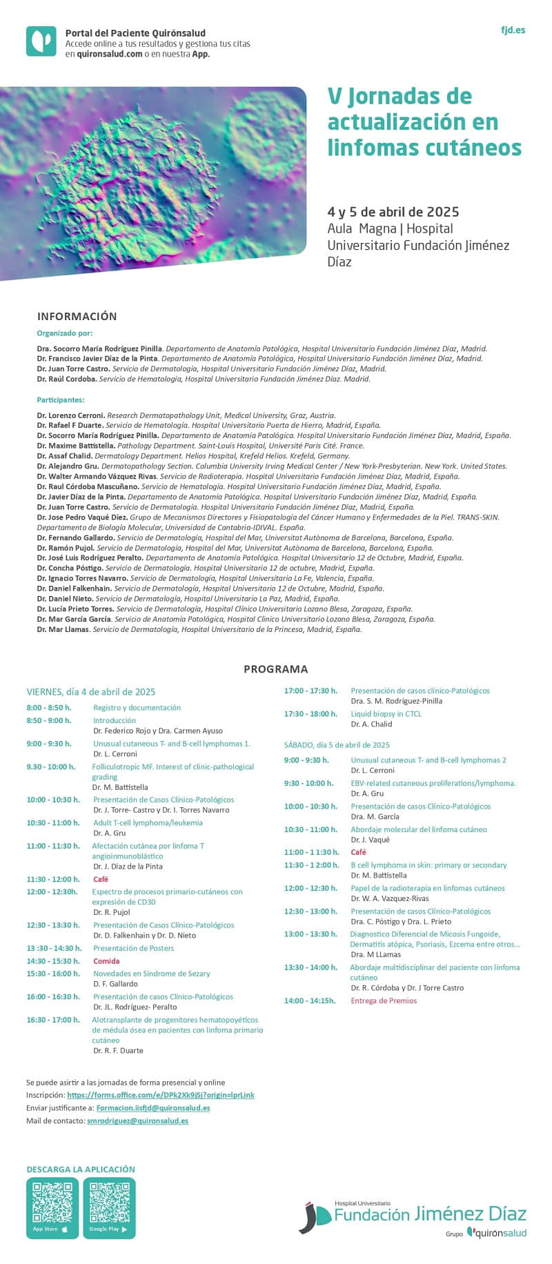 V Curso de actualización en linfomas cutáneos